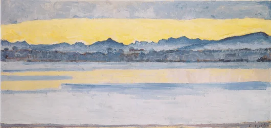 Lac Léman avec Mont-Blanc à l